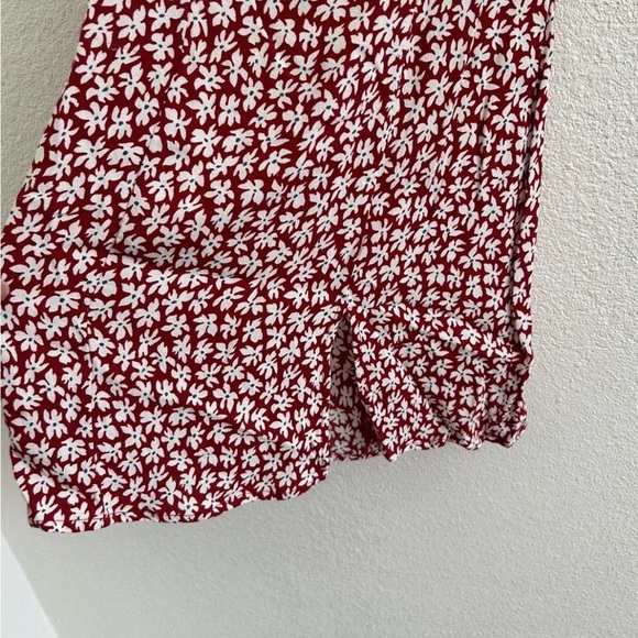 Reformation Noha Floral Mini Dress Red - Picture 4 of 11